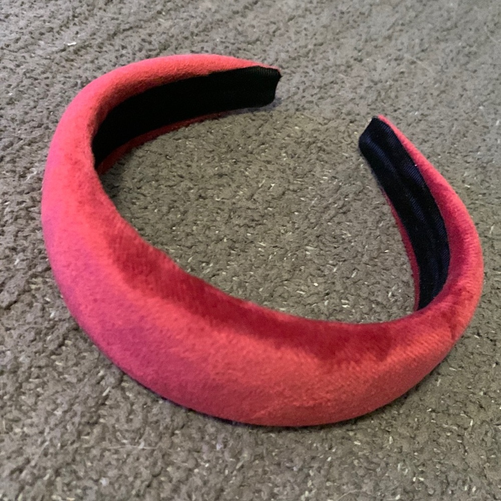 Maroon Padded Velvet Headband